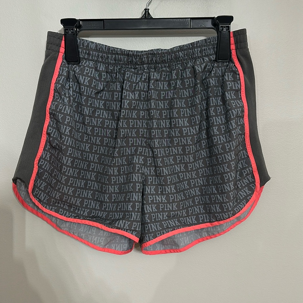Victoria’s Secret PINK grey monogram athletic shorts